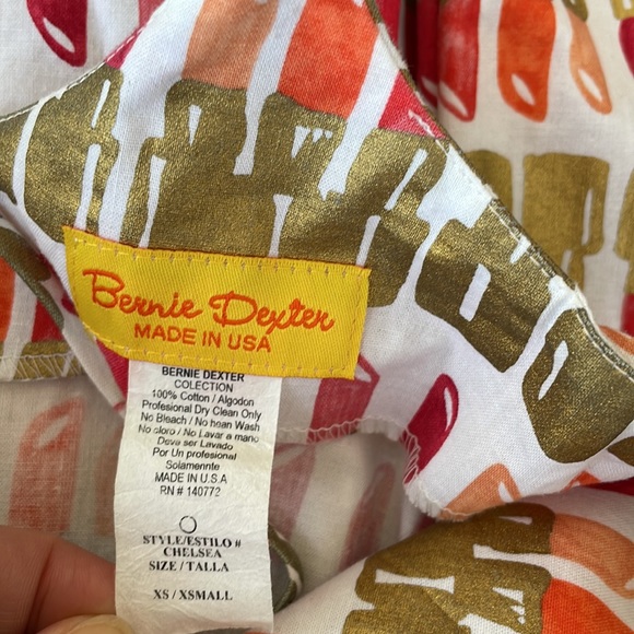 BERNIE DEXTER CHELSEA LIPSTICK PIN UP DRESS, RARE!!! XS - Picture 6 of 7